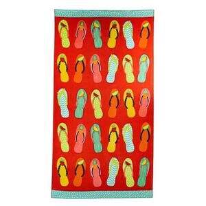 Celebrate Summer Together Flip Flop Beach Towel